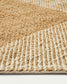Tappeto Maelan in juta e cotone a quadretti naturale 160 x 230 cm