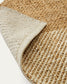 Tappeto Maelan in juta e cotone a quadretti naturale 160 x 230 cm