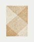 Tappeto Maelan in juta e cotone a quadretti naturale 160 x 230 cm
