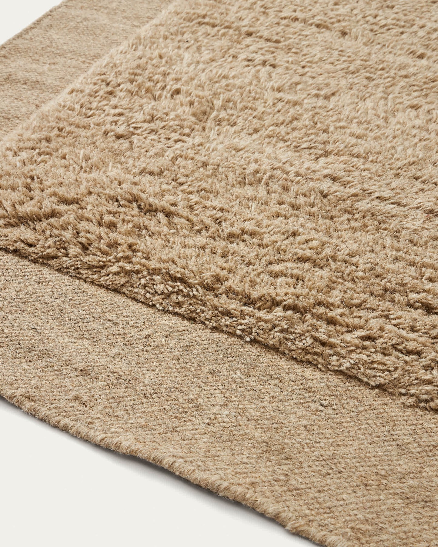 Tappeto Marely in lana beige 160 x 230 cm