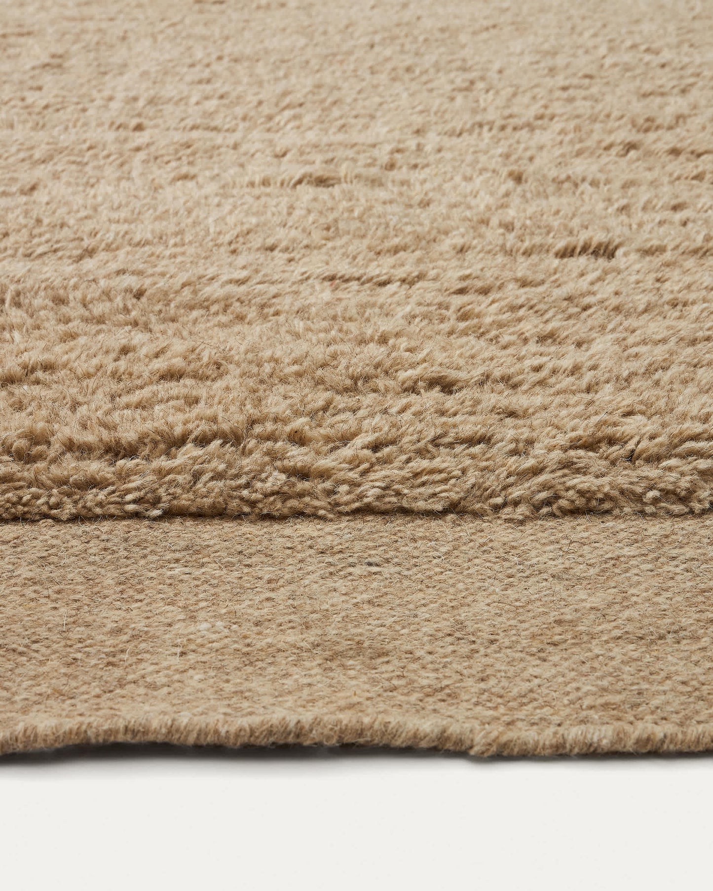 Tappeto Marely in lana beige 160 x 230 cm