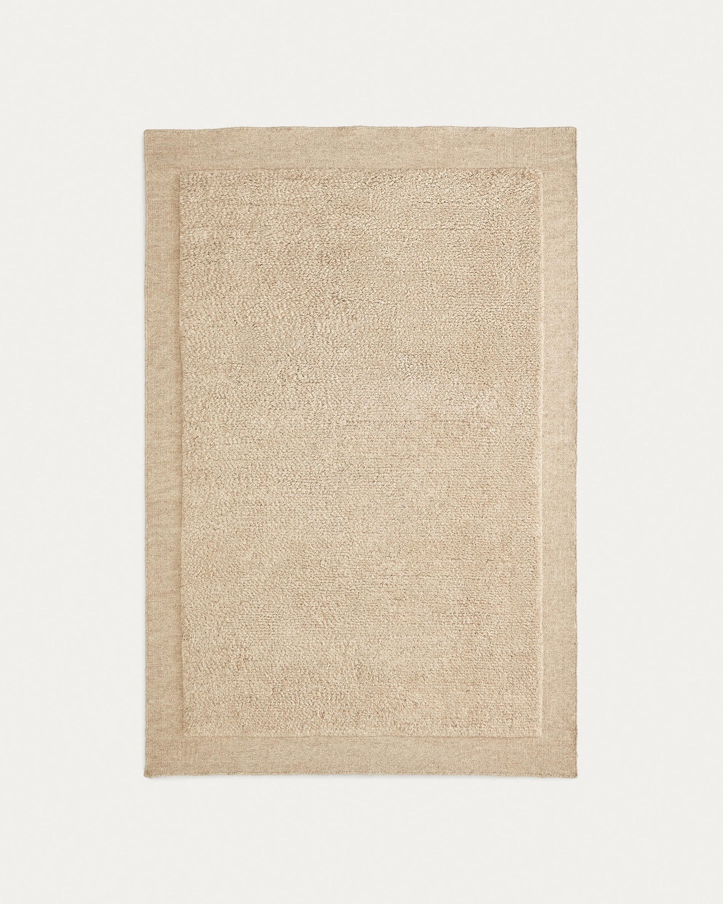 Tappeto Marely in lana beige 160 x 230 cm