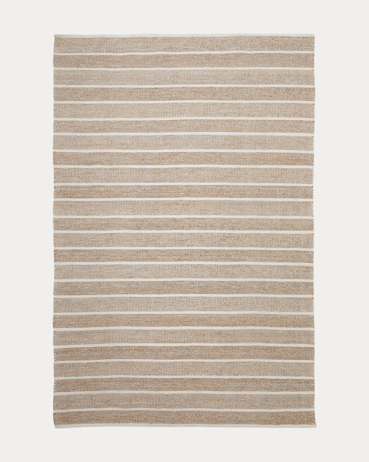 Tappeto Desni 100% PET beige 200 x 300 cm