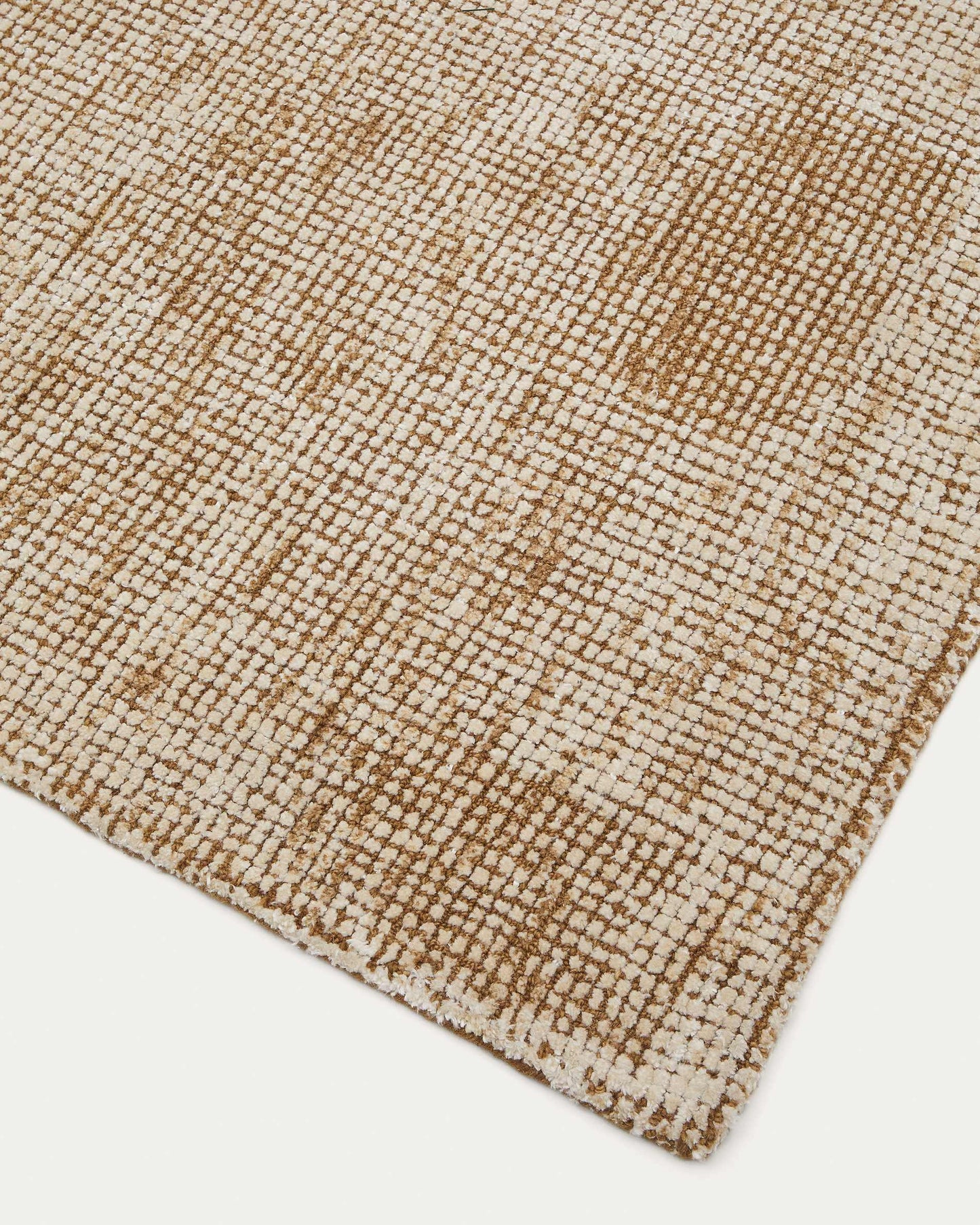 Tappeto Susi in lana e viscosa di bambù verde 160 x 230 cm