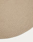 Tappeto ovale Rodhe 100% PET beige 160 x 230 cm