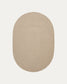 Tappeto ovale Rodhe 100% PET beige 160 x 230 cm