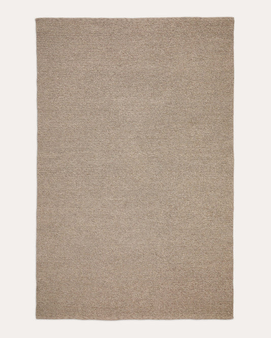 Tappeto Galinda di fibre sintetiche color taupe 160 x 230 cm
