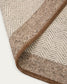 Tappeto Nifelia jacquard in lana beige 200 x 300 cm