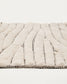 Tappeto da bagno Crilda di cotone bianco 50 x 70 cm
