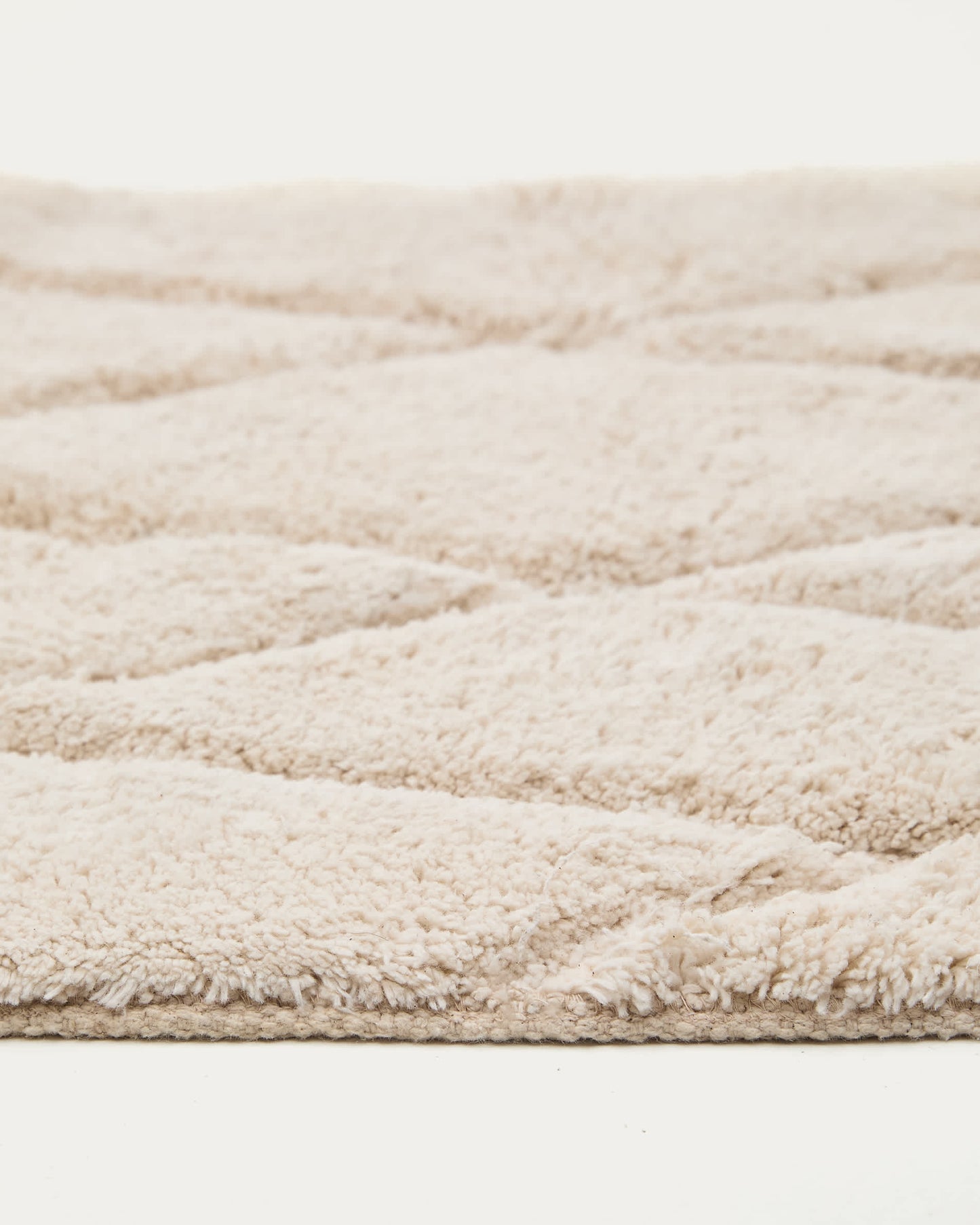 Tappeto Nyana da bagno di cotone bianco 50 x 70 cm