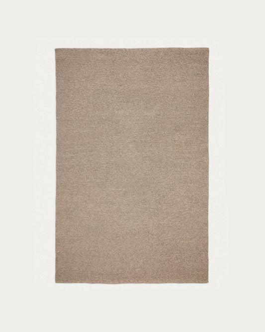 Tappeto Galinda di fibre sintetiche color taupe 160 x 230 cm
