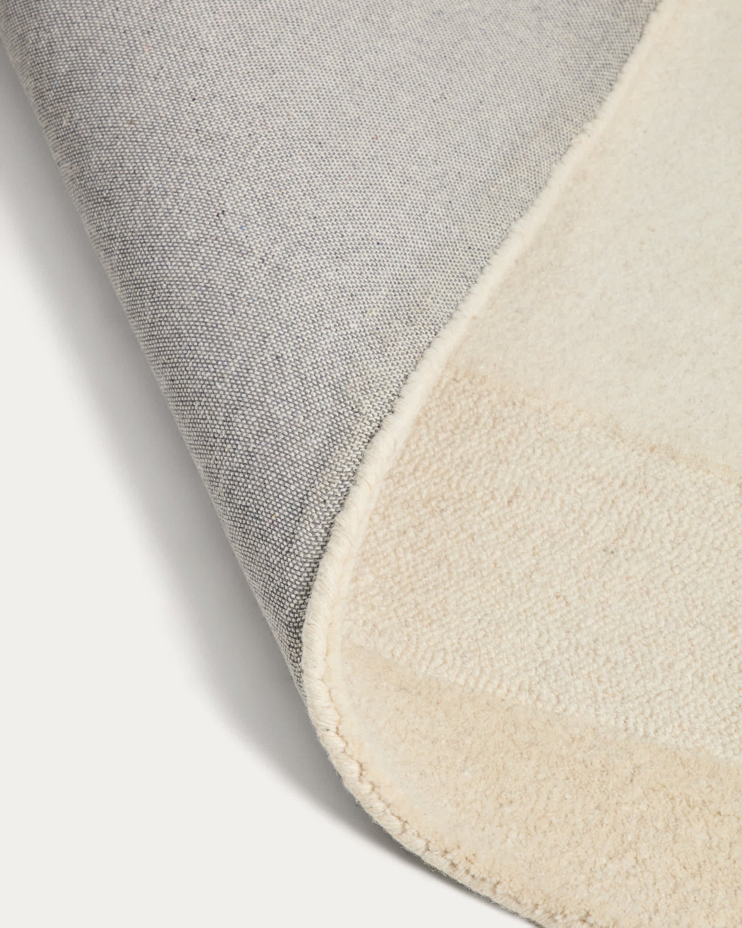 Tappeto Dennie in lana con motivo beige 200 x 300 cm