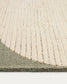Tappeto Bralen in lana jacquard verde e beige 200 x 300 cm