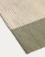 Tappeto Bralen in lana jacquard verde e beige 200 x 300 cm