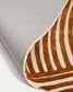 Tappeto Poreni in lana jacquard con contrasto beige 200 x 300 cm