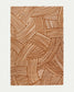 Tappeto Poreni in lana jacquard con contrasto beige 200 x 300 cm