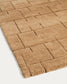 Tappeto Helun in misto lana e viscosa con motivo marrone 160 x 230 cm