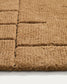 Tappeto Helun in misto lana e viscosa con motivo marrone 160 x 230 cm