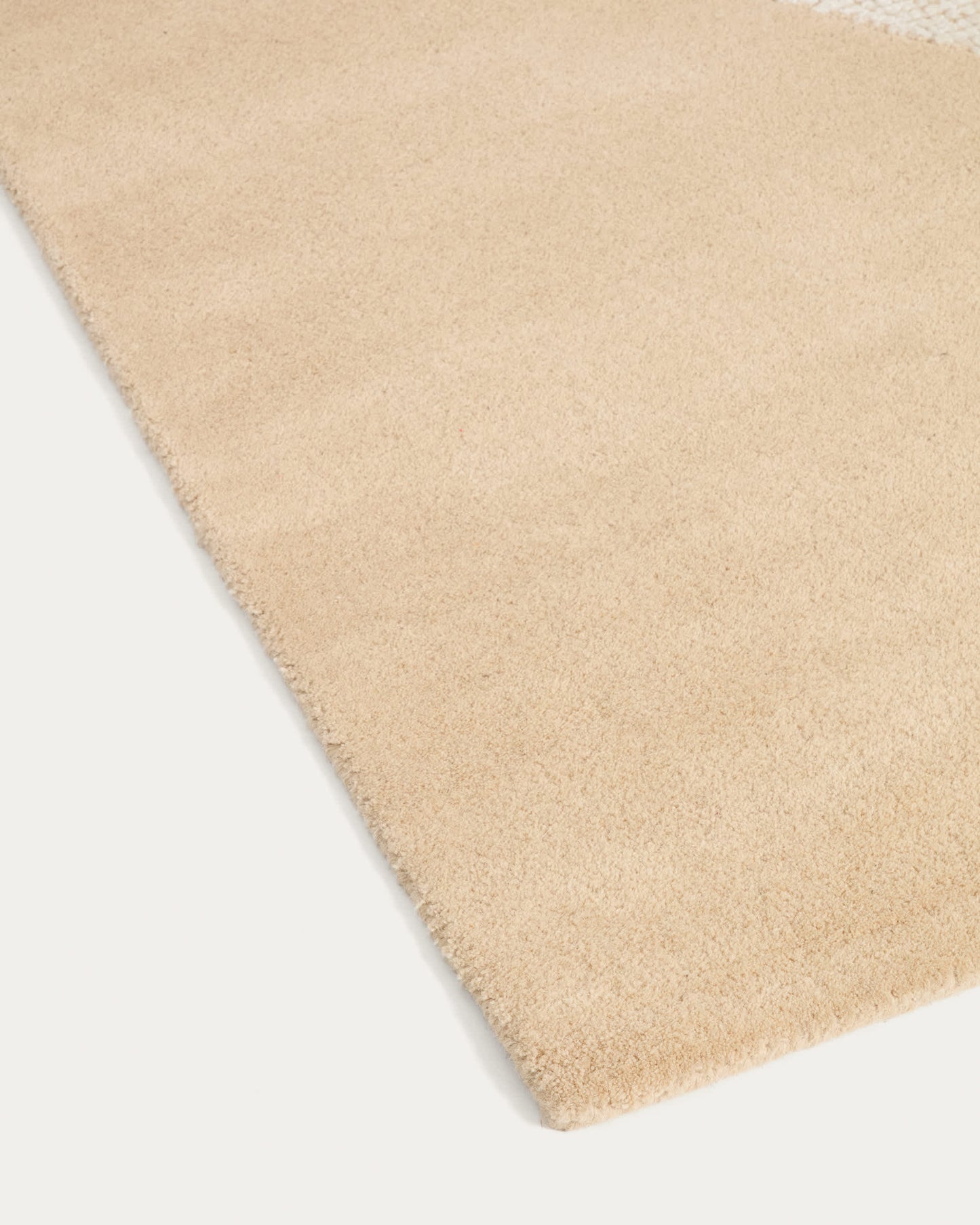 Tappeto Ivena in lana beige 200 x 300 cm