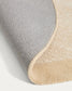 Tappeto Ivena in lana e viscosa beige 160 x 230 cm