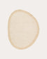 Tappeto Ivena in lana e viscosa beige 160 x 230 cm