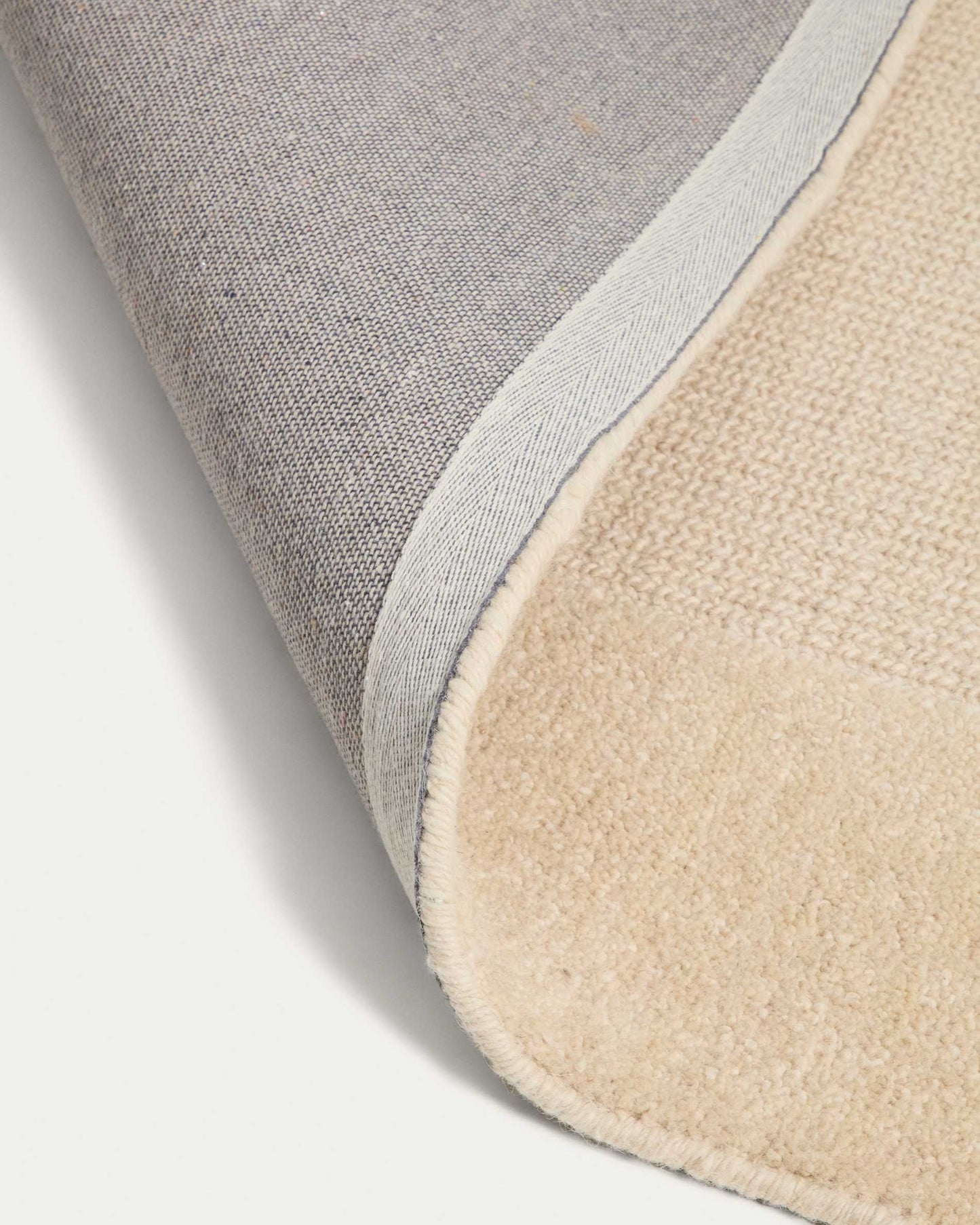 Tappeto Esola in lana beige 200 x 300 cm