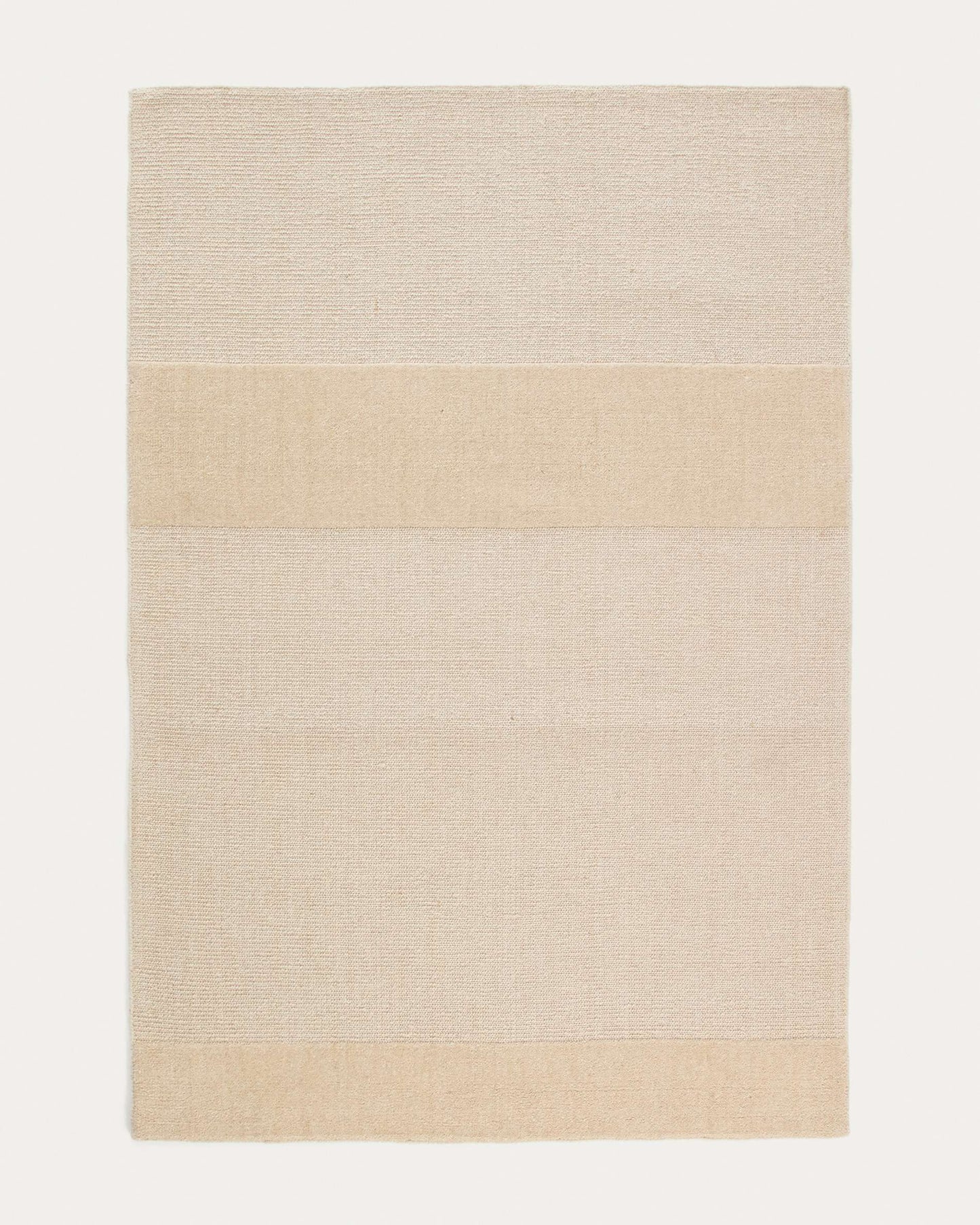 Tappeto Esola in lana beige 200 x 300 cm