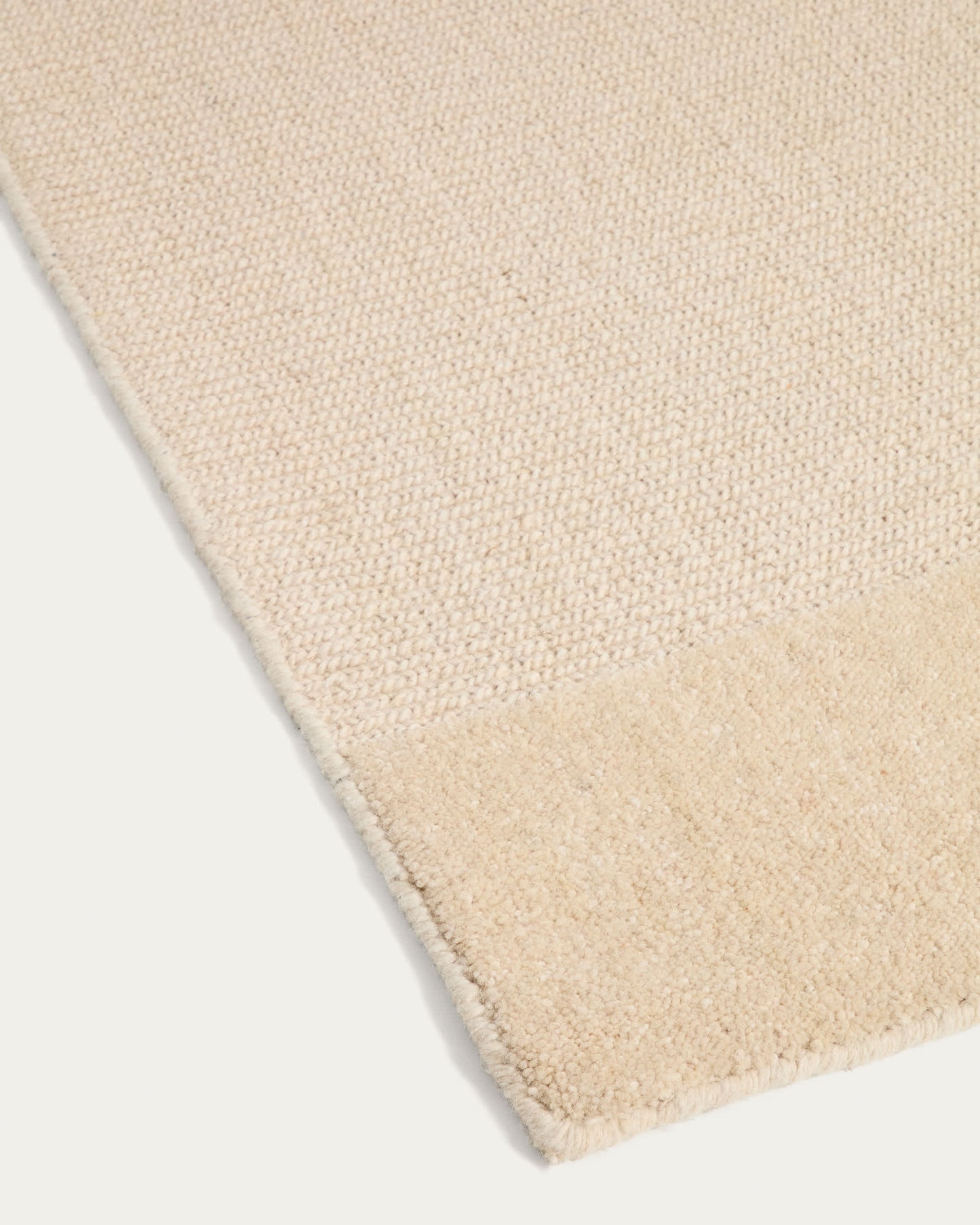 Tappeto Esola in lana beige 160 x 230 cm