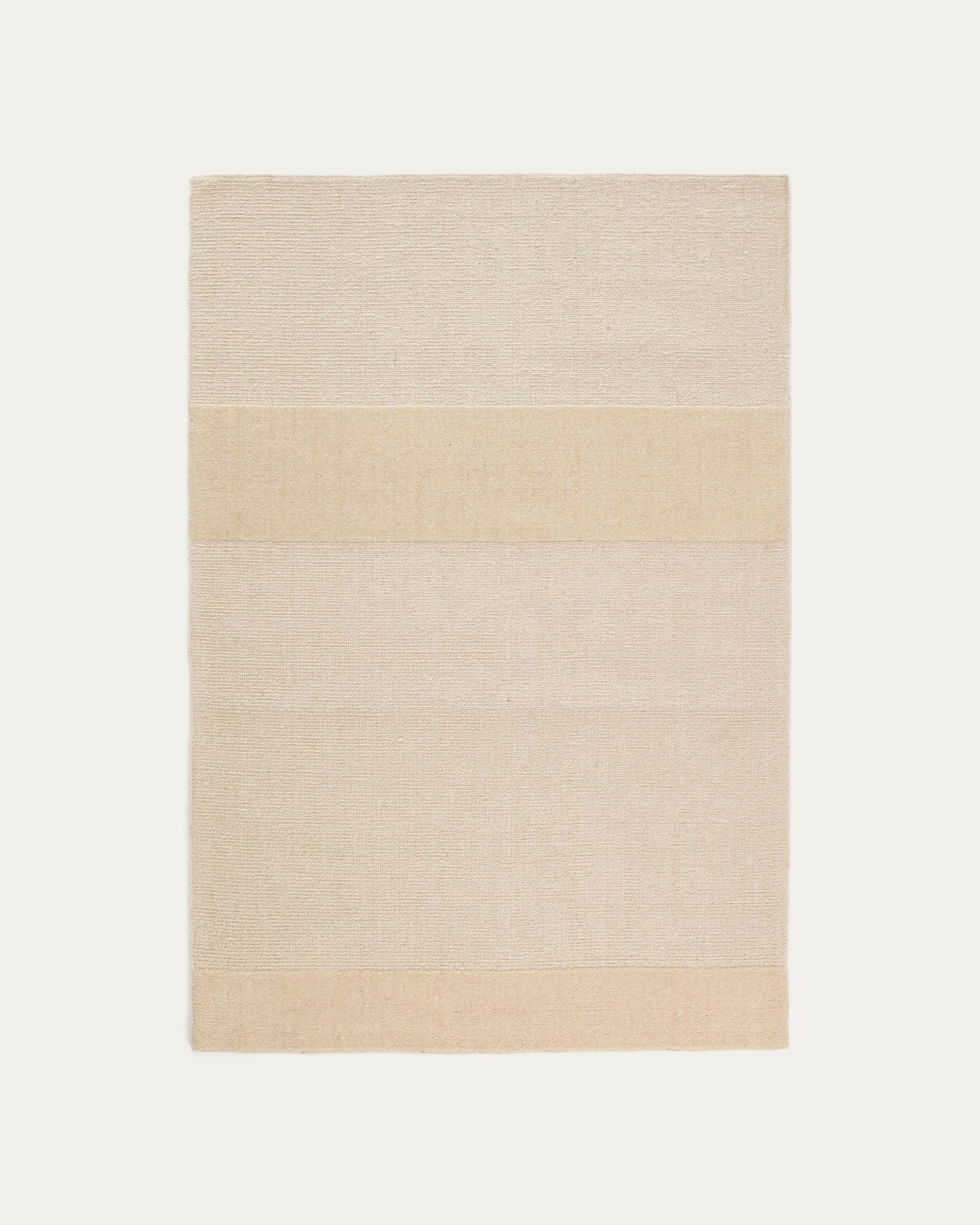 Tappeto Esola in lana beige 160 x 230 cm
