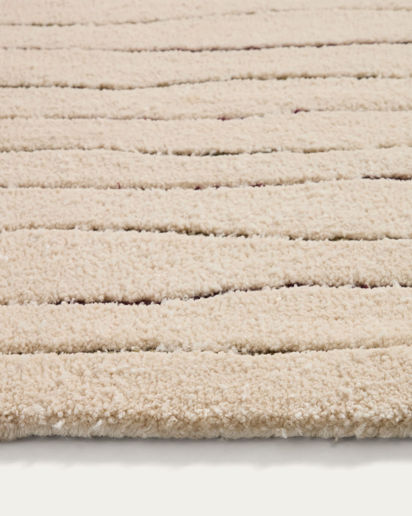 Tappeto Loram in effetto pelo beige 160 x 230 cm