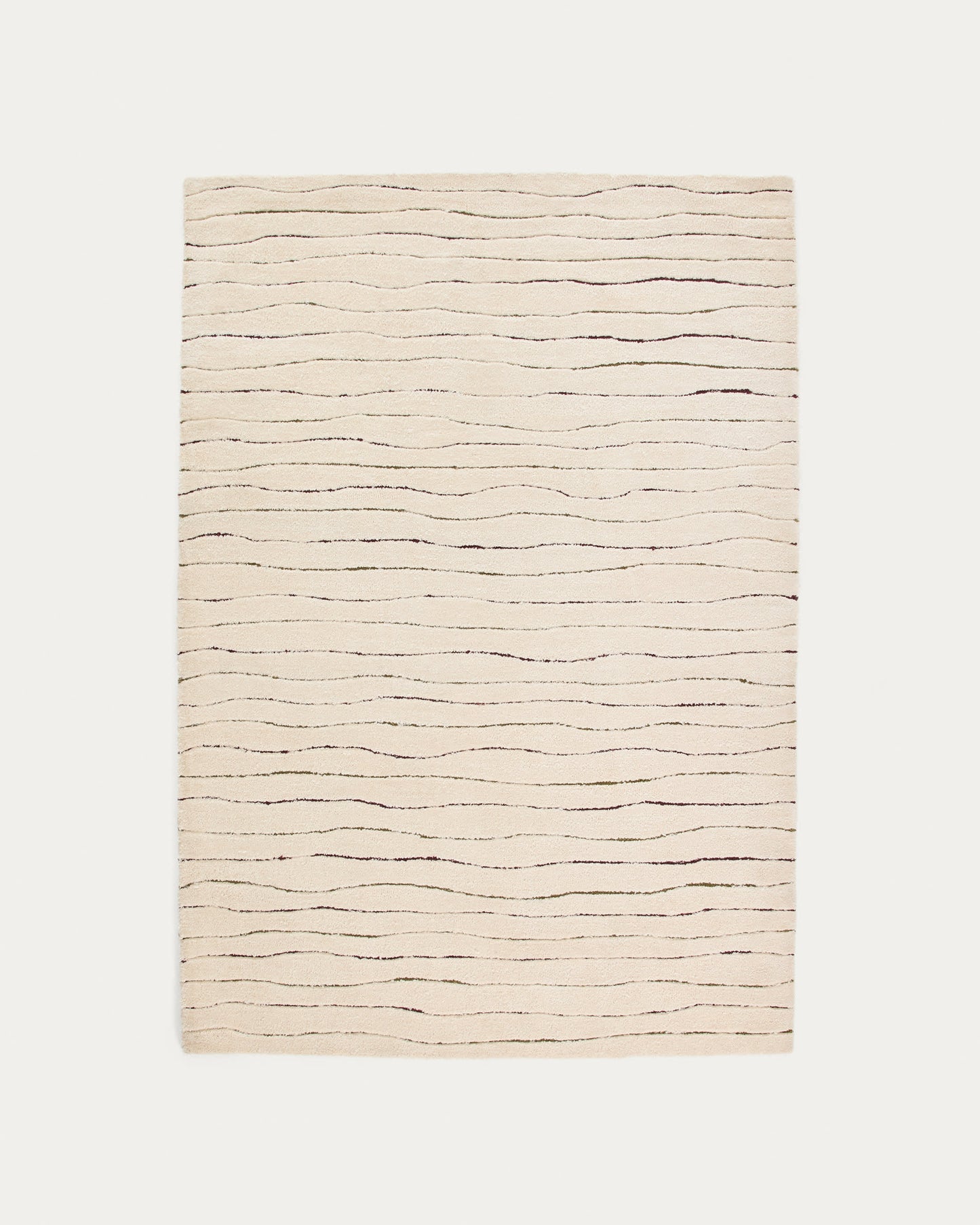 Tappeto Loram in effetto pelo beige 160 x 230 cm