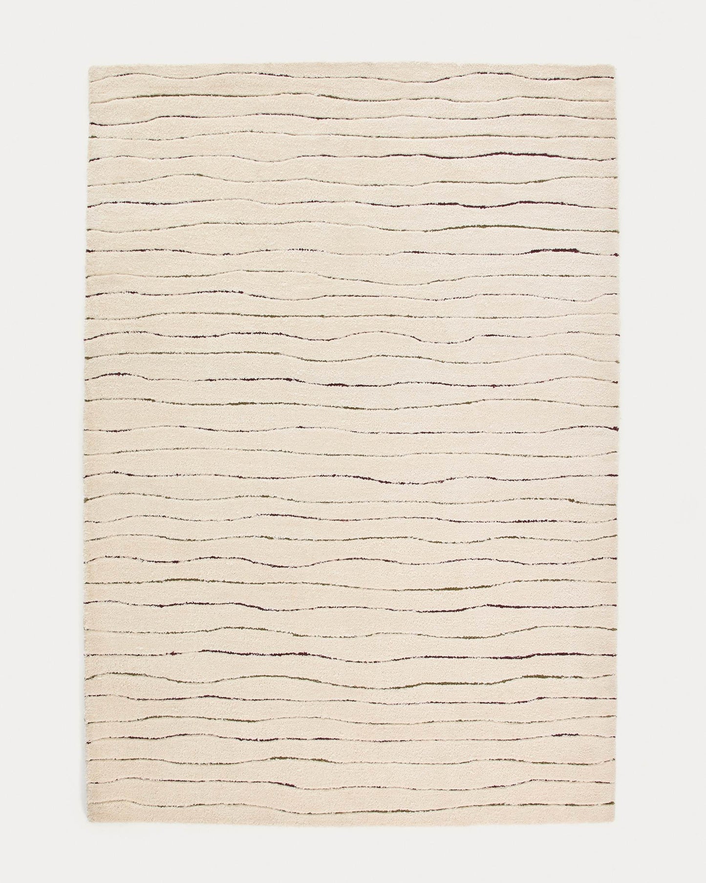 Tappeto Loram con effetto pelo beige 200 x 300 cm