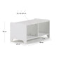 Mobile contenitore Nunila in MDF bianco 78 cm