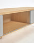 Mobile TV Anielle 2 ante in legno massello e impiallacciato frassino 180 x 41 cm