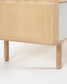 Mobile TV Anielle 2 ante in legno massello e impiallacciato frassino 180 x 41 cm
