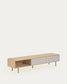 Mobile TV Anielle 2 ante in legno massello e impiallacciato frassino 180 x 41 cm