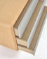 Comò Anielle 3 cassetti in legno massello e impiallacciato frassino 99 x 78,5 cm