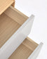 Comodino Anielle in legno massello e impiallacciato frassino 50 x 58,4 cm