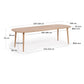 Tavolo allungabile Oqui impiallacciato rovere gambe in legno massello 160 (260) x 100cm