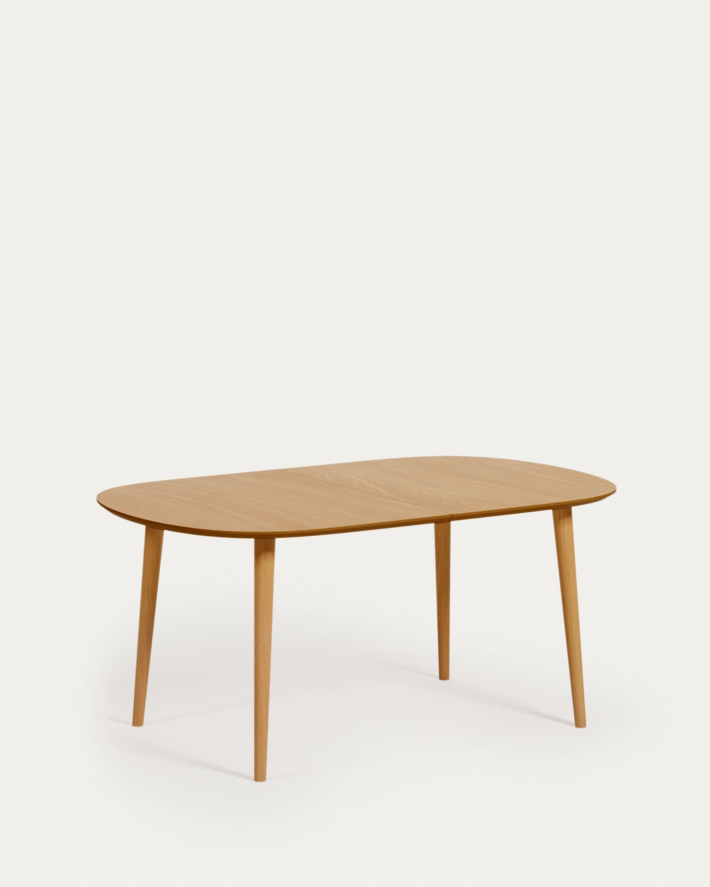 Tavolo allungabile Oqui impiallacciato rovere gambe in legno massello 160 (260) x 100cm