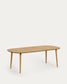 Tavolo allungabile Oqui impiallacciato rovere gambe in legno massello 160 (260) x 100cm