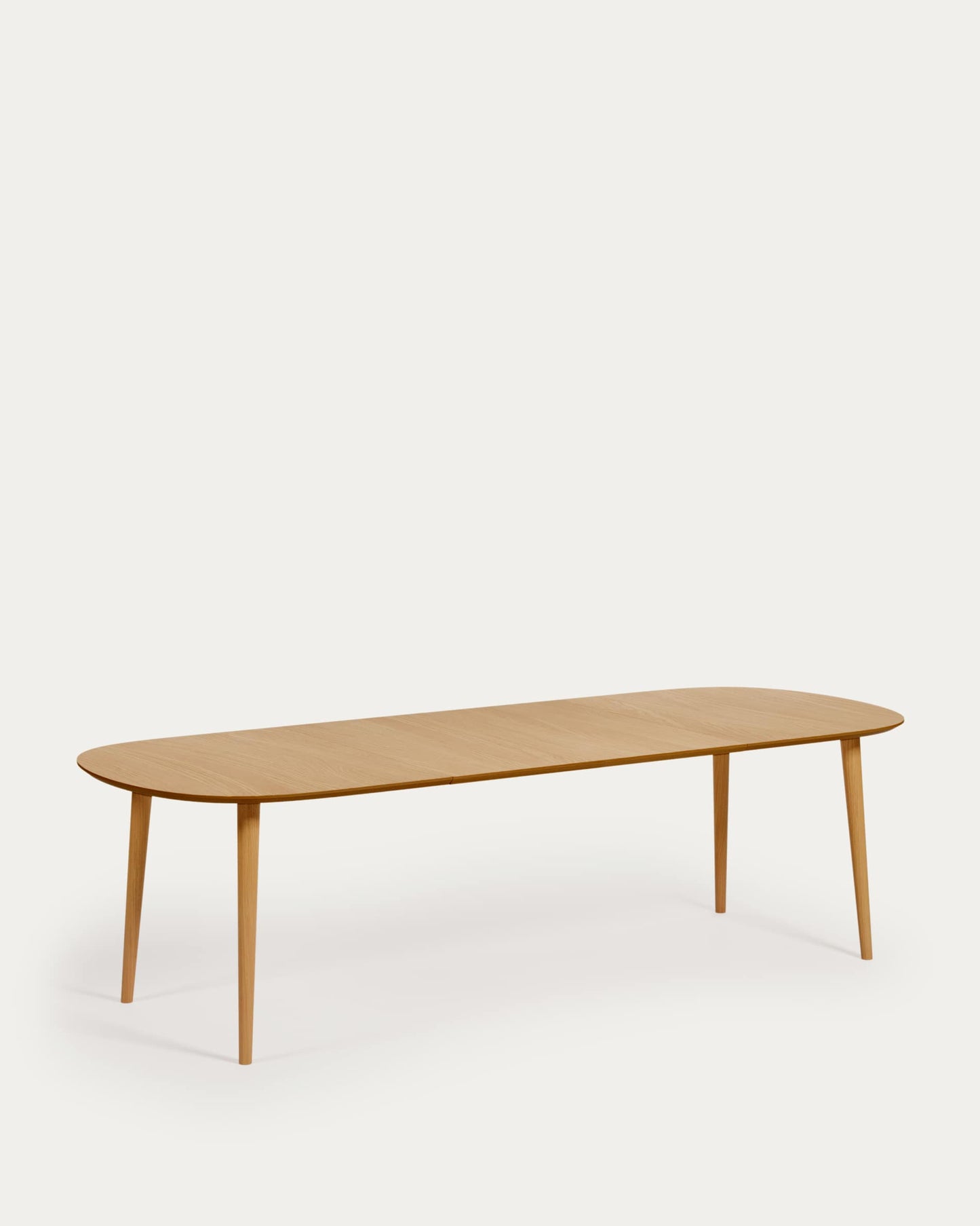 Tavolo allungabile Oqui impiallacciato rovere gambe in legno massello 160 (260) x 100cm
