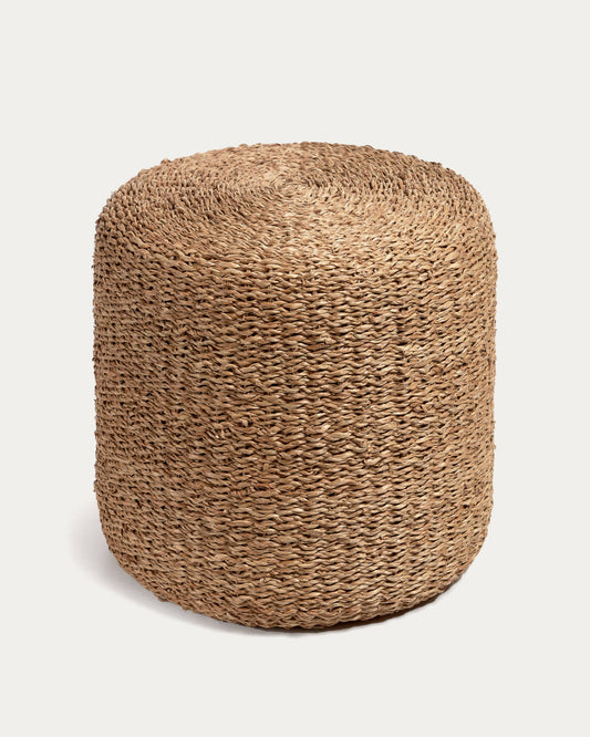 Pouf rotondo Someina in fibre naturali Ø 40 cm