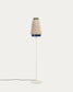 Lampada da terra Yuvia in cotone finitura beige e blu