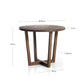 Tavolo rotondo Nahla in legno massiccio di mango con finitura noce Ø 90 cm FSC 100%